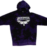 Purple Reversed Tie Dyed Death Head Hoodies - Brutal Bohemian