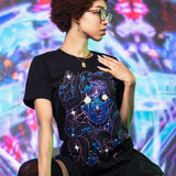 Deep Space Celestial Medusa Shirt - Brutal Bohemian